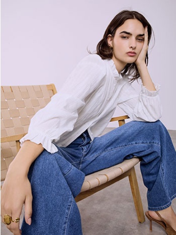 πουκάμισο με ανάγλυφες λεπτομέρειες sq1376.3132+1 σε προσφορά