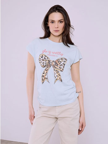 μπλούζα με τύπωμα φιόγκο sq7578.4258+4 σε προσφορά