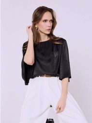 μπλούζα σατέν με μανίκι καμπάνα sq7732.4389+1