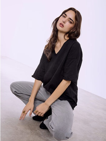 μπλούζα με γυριστό μανίκι sq9489.4677+4