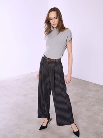 παντελόνα ριγέ με ζώνη sq9844.1260+1 σε προσφορά