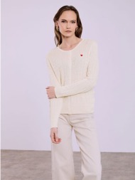 ζακέτα πλεκτή με καρδιά sq9844.5621+4