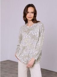 ζακέτα με strass και animal print sq7568.5032+3