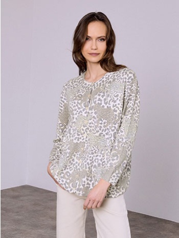 ζακέτα με strass και animal print sq7568.5032+3 σε προσφορά