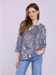 μπλούζα λεοπάρ με strass sq7616.4173+3