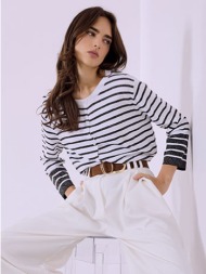 ζακέτα ριγέ μεταλλιζέ ...