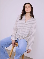 πουκάμισο ριγέ ασύμμετρο sq7948.3135+3