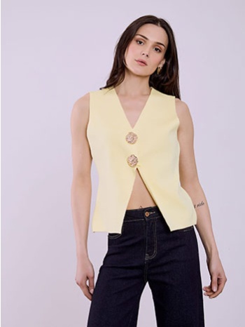 γιλέκο πλεκτό με μεταλλικά στοιχεία sq1738.5109+4