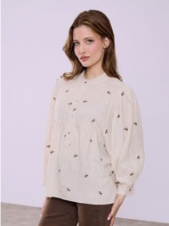 μπλούζα με κεντητά φιογκάκια sq9844.4083+3