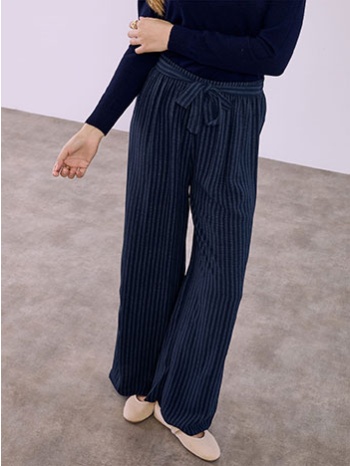 παντελόνα ριγέ με δέσιμο sq1430.1885+6 σε προσφορά