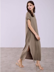 φόρεμα μάξι με άνοιγμα ...