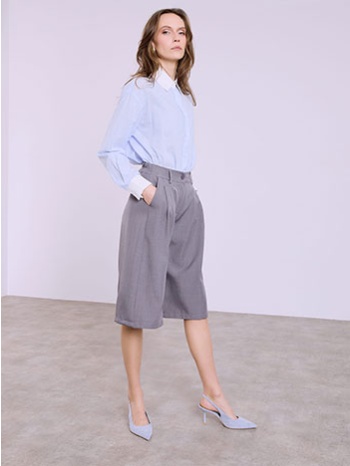 βερμούδα με πιέτες sq7732.1395+2 σε προσφορά