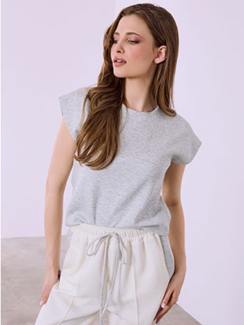 μπλούζα με στρογγυλή λαιμόκοψη sq7702.4760+2