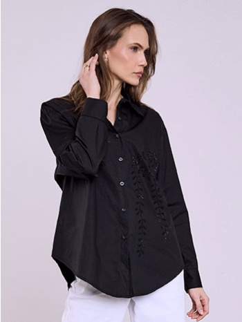 πουκάμισο μονόχρωμο με strass sq7569.3396+1 σε προσφορά