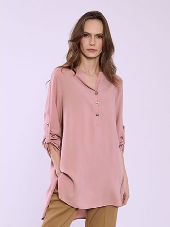 μπλούζα oversized με κουμπιά sq1518.4030+7