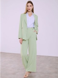 παντελόνα μονόχρωμη με πιέτες sq7880.1071+2