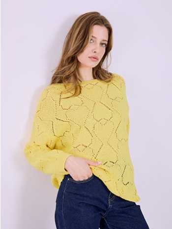 πουλόβερ πλεκτό με βαμβάκι sq7587.4155+2 σε προσφορά