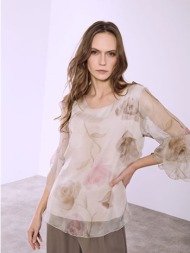 μπλούζα ημιδιάφανη φλοράλ sq7569.4847+2