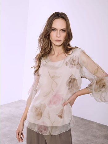 μπλούζα ημιδιάφανη φλοράλ sq7569.4847+2 σε προσφορά