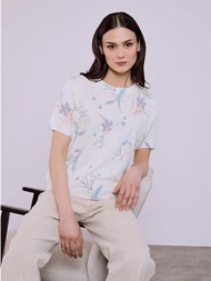 μπλούζα φλοράλ απο βισκόζη sq7590.4755+2