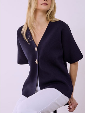 ζακέτα με κουμπιά ήλιος αστερίας sq1738.5115+6