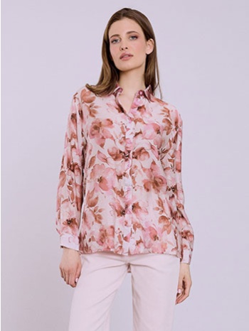 πουκάμισο φλοράλ με βαμβάκι sq7572.3455+1