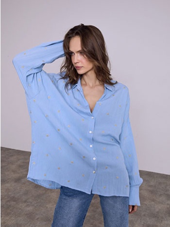 πουκάμισο ασύμμετρο με αστέρια sq1556.3122+2