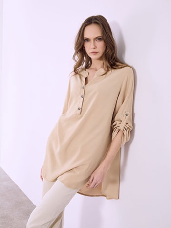 μπλούζα oversized με κουμπιά sq1518.4030+5