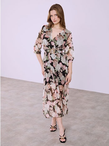 φόρεμα κρουαζέ φλοράλ sq7570.8901+1