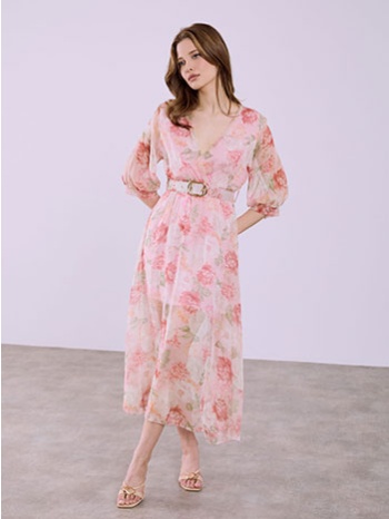 φόρεμα κρουαζέ φλοράλ sq7570.8901+2