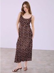 φόρεμα μάξι με πουά ...