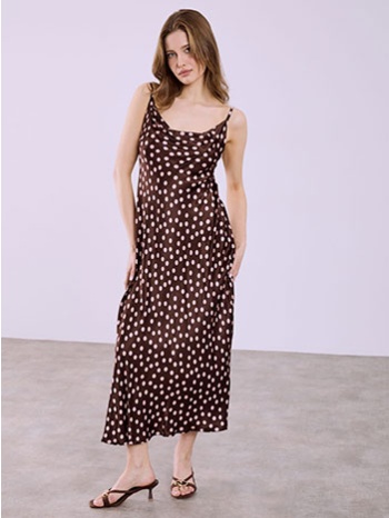 φόρεμα μάξι με πουά sq7629.8305+2