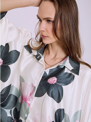 πουκαμίσα oversized floral sq7569.3195+1