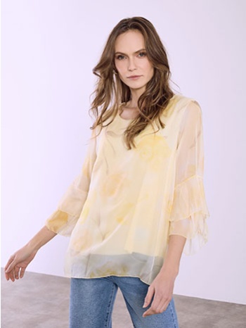 μπλούζα ημιδιάφανη φλοράλ sq7569.4847+1 σε προσφορά