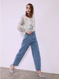 μπλούζα ημιδιάφανη εμπριμέ sq7569.4778+3