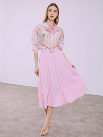 φούστα μίντι με ζώνη sq7702.2141+4