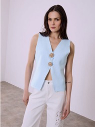 γιλέκο πλεκτό με μεταλλικά στοιχεία sq1738.5109+2