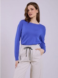 πουλόβερ μονόχρωμο με απαλή υφή sq1738.4886+11