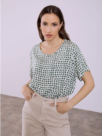 μπλούζα με πουά sq7616.4058+3