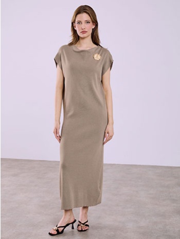 φόρεμα ντραπέ πλεκτό sq7880.8375+2 σε προσφορά