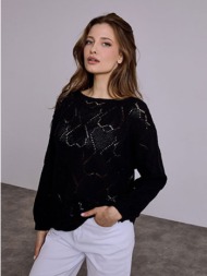 πουλόβερ πλεκτό με βαμβάκι sq7587.4155+1