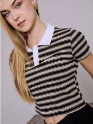 μπλούζα ριγέ με γιακά sq7642.4103+1