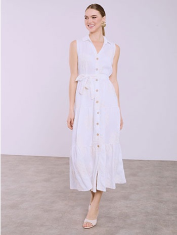 φόρεμα σεμιζιέ απο βισκόζη με κεντήματα sq7563.8126+1