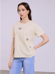 t-shirt με καρδιές και ...