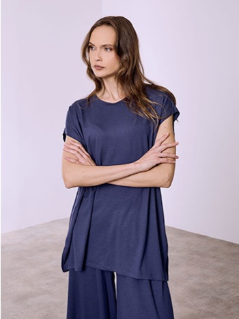 μπλούζα με ανοίγμα τα στο πλάι sq0028.4994+8