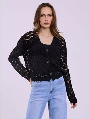 ζακέτα πλεκτή κροσέ sq7616.5609+2