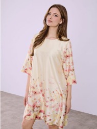 φόρεμα σατέν φλοράλ ...