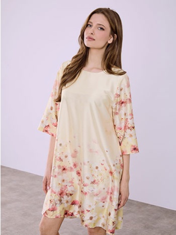 φόρεμα σατέν φλοράλ sq7569.8121+2