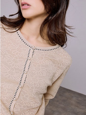 ζακέτα με πέρλες κουμπιά sq7616.5532+3 σε προσφορά