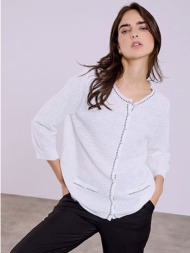 ζακέτα με πέρλες κουμπιά sq7616.5532+2